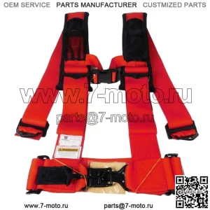 Ремни  4 Point 3 дюйма Can-Am Maverick Commander Defender X3 1000 800 RED (Для: более чем одного автомобиля)