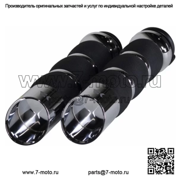 Пара ручек на воздушной подушке Chrome Werks Edge, хром TBW Harley Touring Softail 2008+ (Для: Harley-Davidson)
