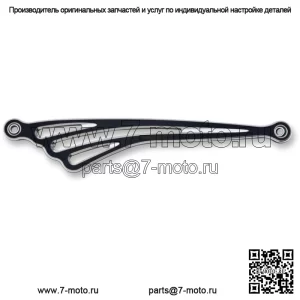 Deep Cut Flat Shift Rod Linking Black Billet Forward Harley Davidson