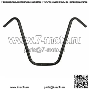НАСТОЯЩИЙ ВИНТАЖНЫЙ РУЛЬ LOWRIDER V APE STEEL, ВЫСОКАЯ 16 ДЮЙМОВ, 25,4 ММ, ЧЕРНОГО ЦВЕТА.