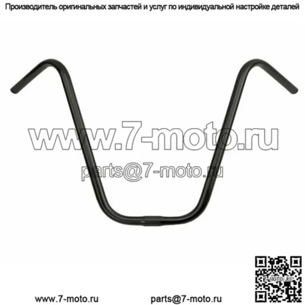 НАСТОЯЩИЙ ВИНТАЖНЫЙ РУЛЬ LOWRIDER V APE STEEL, ВЫСОКАЯ 16 ДЮЙМОВ, 25,4 ММ, ЧЕРНОГО ЦВЕТА.