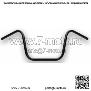 Черные Satin Black с ямочками на руле с подвеской Rise Ape 12 дюймов Harley Sportster Dyna (Для: Harley-Davidson)