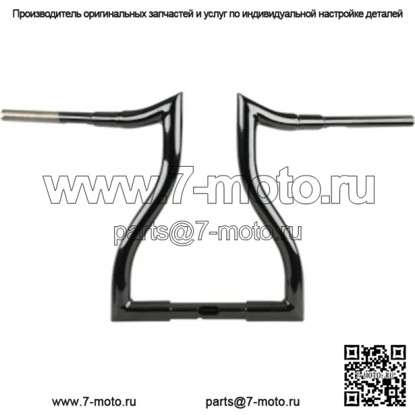 LA Choppers 1-1/2 дюйма, 14 дюймов, черный руль Hammerhead Harley Road Glide King 15-20 (Для: Harley-Davidson)
