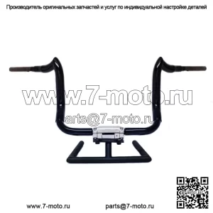 KST Kustoms Denim Satin Black 12-дюймовые рули Bison Bagger Harley Touring (для: Harley-Davidson)