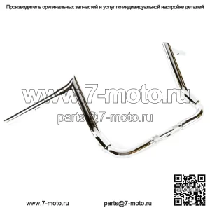 Factory 47 12-дюймовые хромированные рули Assault 1,5-дюймовые Harley Bagger Street Electra Glide (для: Harley-Davidson)