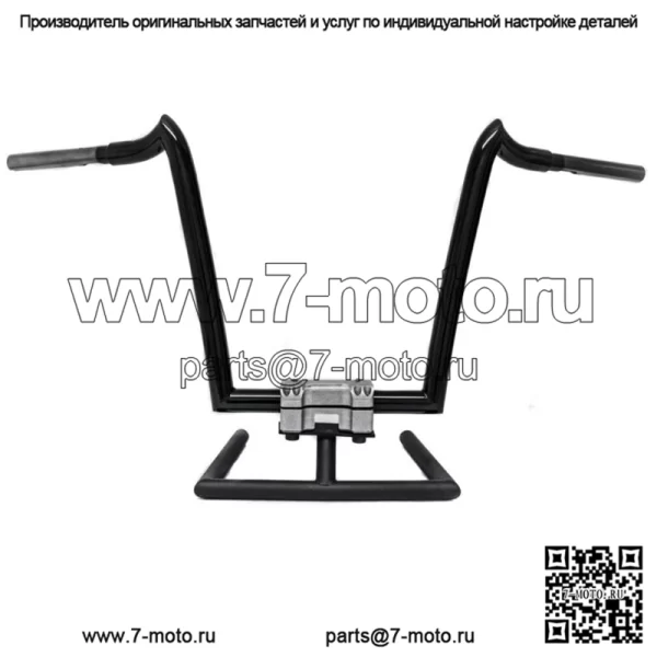 Рули KST Kustoms Satin Black 10 дюймов Renegade для Harley FLTR Softail Dyna (для: Harley-Davidson)