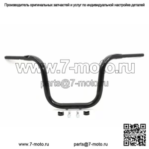 Черный руль 1-1/2 дюйма Road Glide 15 дюймов Multi Riserless Apes Apehangers Harley (Для: Harley-Davidson)