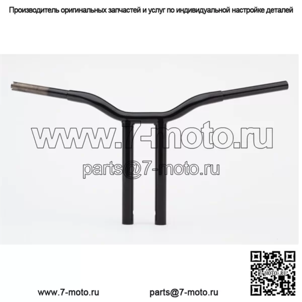 LA Choppers 1 1/4" Black Kage Fighter 10" Т-образные рули Прямые рули Harley FXD (Для: Harley-Davidson)
