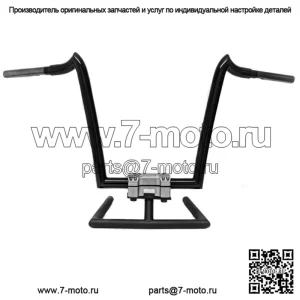 Рули KST Kustoms Gloss Black 16 дюймов Renegade для Harley FLTR Softail Dyna XL (для: Harley-Davidson)