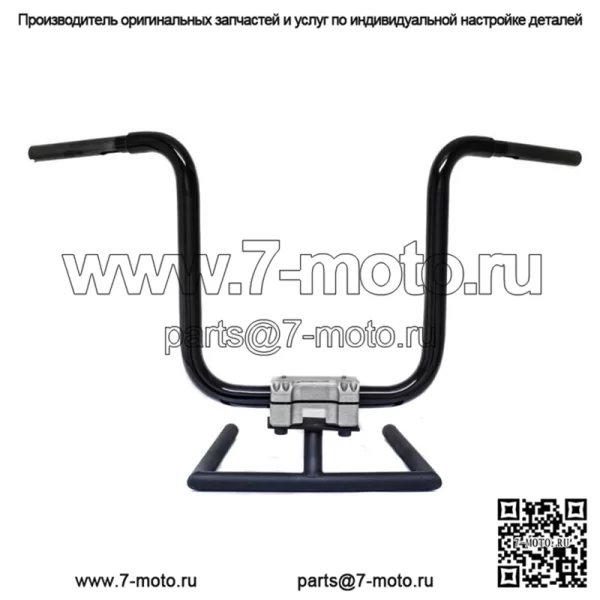 KST Kustoms Satin Black 14" Прямые рули руля Harley FLTR 1,25" (Для: Harley-Davidson)
