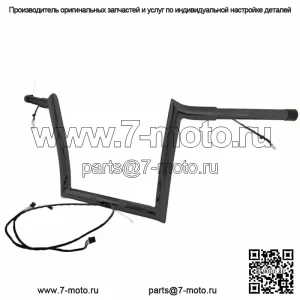 Yaffe Wired 10-дюймовые черные OEM подвески Monkey Ape на руль Harley Touring FLTR (Для: Harley-Davidson)