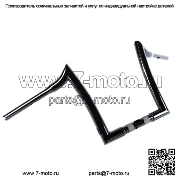 Руль Factory 47 Signature Ape Hanger 12 дюймов 1-1/4 дюйма черный Harley FLTR 15-22 (для: Harley-Davidson)