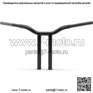 LA Choppers 1 1/4" Black Kage Fighter 12" Т-образные рули Прямые рули Harley FXD (Для: Harley-Davidson)