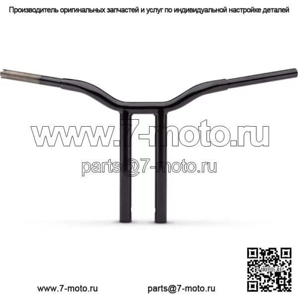 LA Choppers 1 1/4" Black Kage Fighter 12" Т-образные рули Прямые рули Harley FXD (Для: Harley-Davidson)