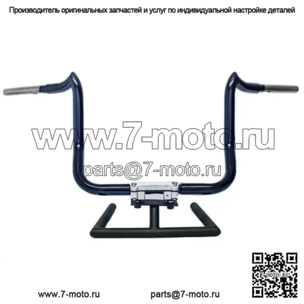 KST Kustoms Gloss Black 16" Рули руля Mayhem Bagger Harley Touring Batwing (Для: Harley-Davidson)