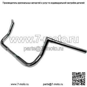 LA Choppers 8-дюймовые хромированные рули Twin Peaks Touring 1,25 дюйма Поворотные рули Harley Batwing (для: Harley-Davidson)