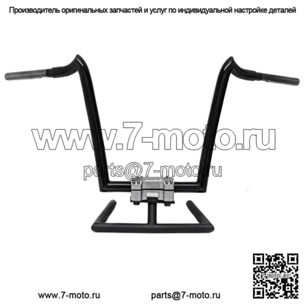 Рули KST Kustoms Satin Black 14 дюймов Renegade для Harley FLTR Softail Dyna XL (для: Harley-Davidson)