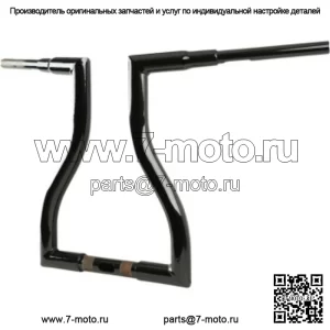 LA Choppers 1,5-дюймовая молотилка 16-дюймовые черные рули Harley Road Glide King 15+ (Для: Harley-Davidson)
