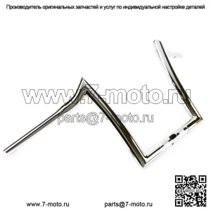 Руль Factory 47 Signature Ape Hanger 12 дюймов 1-1/4 дюйма, хромированный Harley FLTR 15-22 (для: Harley-Davidson)