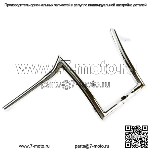 Руль Factory 47 Signature Ape Hanger 12 дюймов 1-1/4 дюйма, хромированный Harley FLTR 15-22 (для: Harley-Davidson)