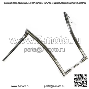 Руль Factory 47 Maddogger Apes, 18 дюймов, 1,25 дюйма, хромированный Harley Road King Softail (для: Harley-Davidson)