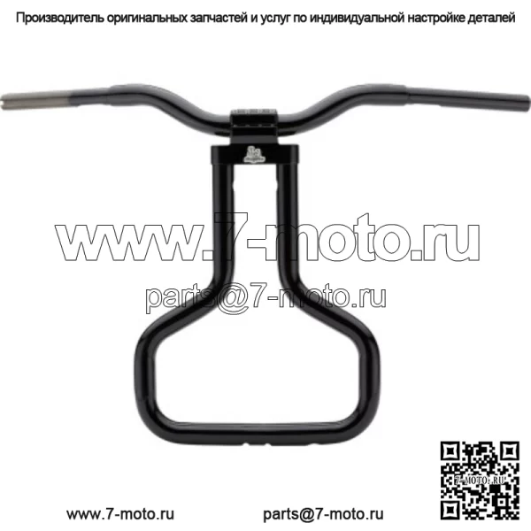 LA Choppers 1 1/4 дюйма 18 дюймов Black Kage Fighter Руль с Т-образным стержнем Harley Road Glide 15+ (Для: Harley-Davidson)