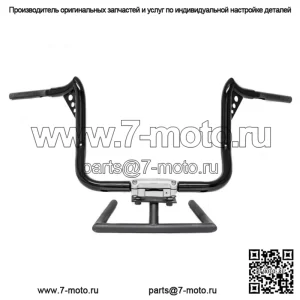 KST Kustoms Satin Black 16-дюймовые рули Punisher Harley Touring Batwing FLH (Для: Harley-Davidson)
