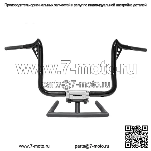 KST Kustoms Satin Black 16-дюймовые рули Punisher Harley Touring Batwing FLH (Для: Harley-Davidson)