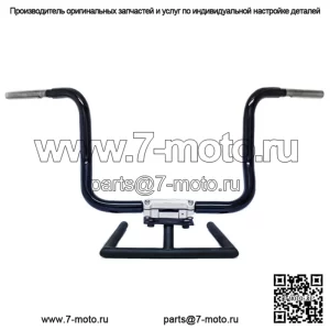 KST Kustoms Satin Black 16-дюймовые рули с шестью изгибами Kicker Harley Touring FLH (Для: Harley-Davidson)