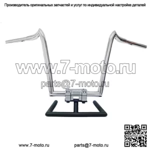 Полированные 12-дюймовые рули Renegade KST Kustoms Harley FLTR Softail Dyna XL (для: Harley-Davidson)