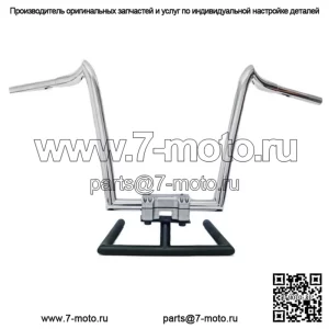 Полированные рули KST Kustoms Renegade 10 дюймов Harley FLTR Softail Dyna 1,25 дюйма (для: Harley-Davidson)