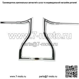 LA Choppers 1-1/2 дюйма, 14 дюймов, хромированный руль Hammerhead Harley Road Glide King 15-20 (для: Harley-Davidson)