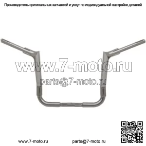 Fat Baggers 14 дюймов, 1 1/2 дюйма, хромированный руль EZ Pointed, состоящий из двух частей Harley Touring 14-20 (для: Harley-Davidson)