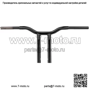 LA Choppers 1 1/4-дюймовый Black Kage Fighter 8-дюймовый Т-образный руль с откидным рулем Harley FXD (для: Harley-Davidson)