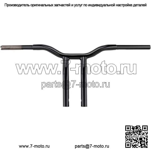 LA Choppers 1 1/4-дюймовый Black Kage Fighter 8-дюймовый Т-образный руль с откидным рулем Harley FXD (для: Harley-Davidson)