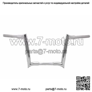 1,25-дюймовые хромированные рули Monkey Bagger 12 дюймов, руль Apehanger Harley Touring FLST (для: Harley-Davidson)