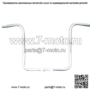 Хромированные 12-дюймовые рули Paul Yaffe Classic Ape Hanger Harley Touring Bagger 96-20 (Для: Harley-Davidson)