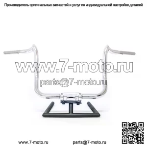 Полированные 12-дюймовые рули KST Kustoms Mayhem Bagger Harley Touring Batwing (для: Harley-Davidson)