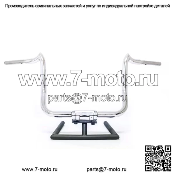 Полированные 12-дюймовые рули KST Kustoms Mayhem Bagger Harley Touring Batwing (для: Harley-Davidson)