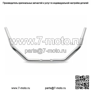 Новый хромированный руль Wild One 1 1/4 дюйма 1,25 дюйма Fat Chubby Comfort, ручка Harley (для: Harley-Davidson)