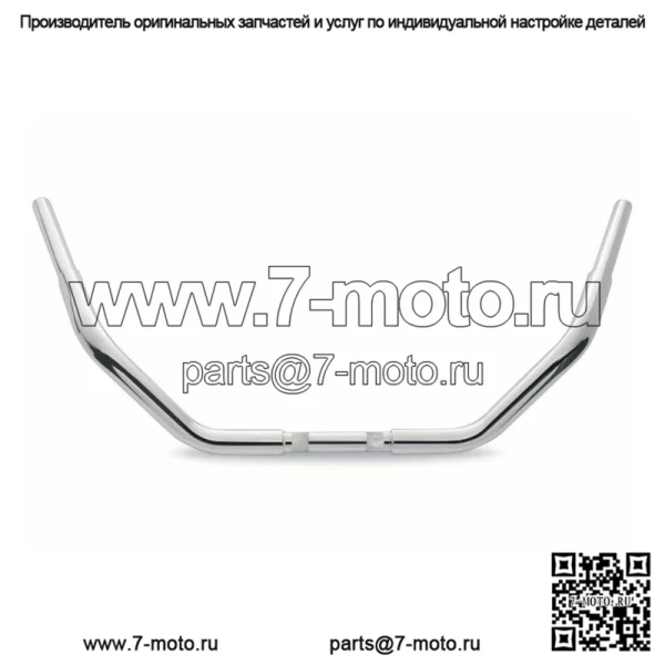 Новый хромированный руль Wild One 1 1/4 дюйма 1,25 дюйма Fat Chubby Comfort, ручка Harley (для: Harley-Davidson)