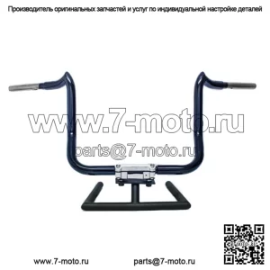 KST Kustoms Gloss Black 12-дюймовые рули Mayhem Bagger Harley Touring Batwing (Для: Harley-Davidson)