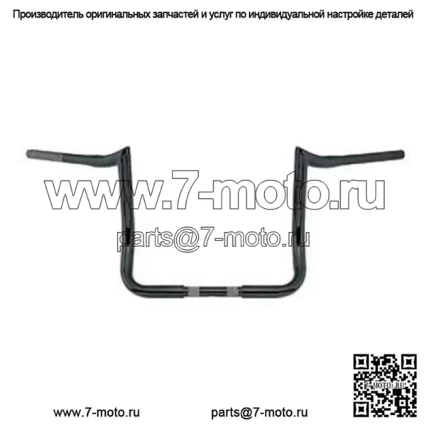 LA Choppers, черные 13-дюймовые рули Prime Ape Bars 1999+ Harley Touring Bagger (для: Harley-Davidson)