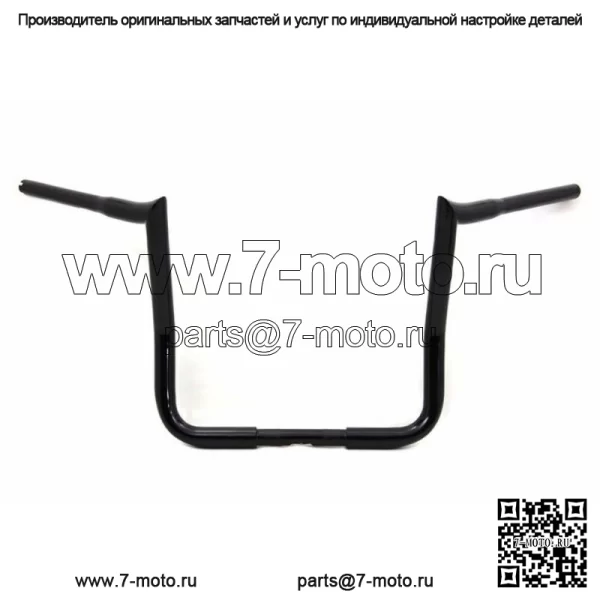 1-1/4, черные 15-дюймовые рули Monkey Apes Bagger Bar Harley Touring Dresser 96-2017 (Для: Harley-Davidson)
