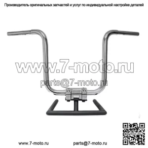 KST Kustoms Polished 12 Прямые рули руля Harley FLTR Softail Dyna (Для: Harley-Davidson)