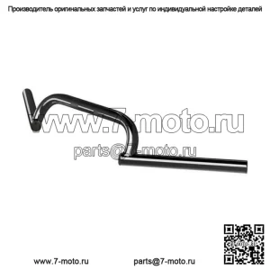 Руль Burly Clubman, черный, 1 дюйм, руль Harley Custom Cafe Racer Tracker Sportster (для: Harley-Davidson)