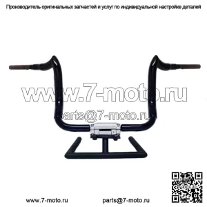 KST Kustoms Gloss Black 14-дюймовые рули Bison Bagger Harley Touring Batwing (Для: Harley-Davidson)