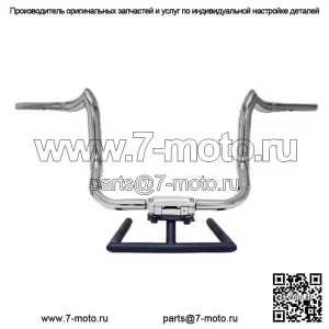 Полированные 14-дюймовые рули KST Kustoms Bison Bagger Harley Touring Batwing 96+ (Для: Harley-Davidson)