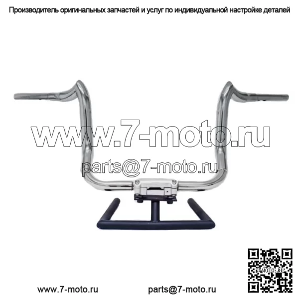 Полированные 14-дюймовые рули KST Kustoms Bison Bagger Harley Touring Batwing 96+ (Для: Harley-Davidson)