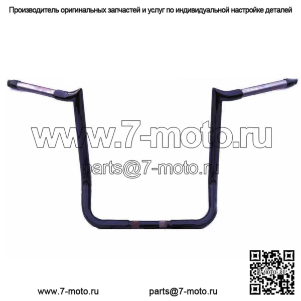 Черные 16-дюймовые рули Monkey Bar Apes Paul Yaffe Originals Harley Touring Bagger (для: Harley-Davidson)